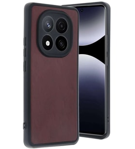 Redmi Note 14 Pro 5G Kılıf Aras Deri Kapak - Bordo