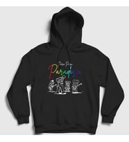 Presmono Unisex Beyaz Paradise Coldplay Kapüşonlu Sweatshirt 471343tt (Siyah)
