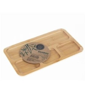 BAMBOO 4 BÖLMELİ DİRDÖRTGEN SUNUMLUK