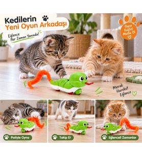 Kurmalı Hareketli Tekerlekli Komik Yılan Karışık Renkli 13 cm -30 cm