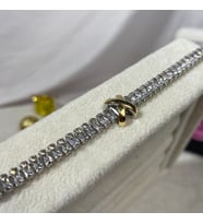 925 Ayar Gümüş Tiffany X Model Su Yolu Gümüş Bileklik , Sevgililer Günü Hediyesi , Doğumgünü Hediyesi