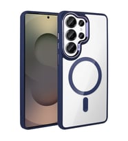 Galaxy S26 Ultra Kılıf M-safe Şarj Özellikli Krom M-safe Silikon Kılıf