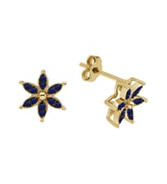 Sirius Safir Taşlı Çiğdem Çiçeği Küpe 0723E0059
