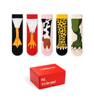 Carnaval Socks 5li Hayvan Ayakları Temalı Eğlenceli Çorap Kutusu