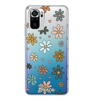 Xiaomi Floral Tasarımlı Şeffaf Telefon Kılıfı