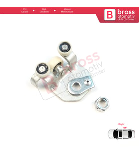 Citroen Jumper Relay Boxer Ducato MK3 250 2006-On için Sağ Sürgülü Kapı Üst Ray Bağlantı Makarası