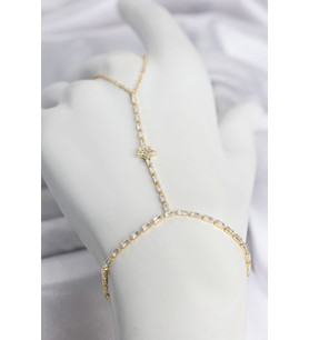 Gold Renk Pirinç Zirkon Taşlı Yıldız Model Şahmeran 5886 - SSSSSS1877-7188