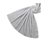 Işıl İpek Konfor Pamuklu İpek Şal 75x190 cm (Beyaz)