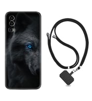 General Mobile Gm 23 Kılıf Resimli Boyun Askılı İpli Desenli Silikon Series Dark Wolfs 1834