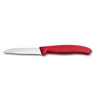 Victorinox Mutfak Swissclassic 8cm Tırtıklı Soyma Bıçak Kırmızı Testere Ağızlı 194mm Uzunluk 1 Adet