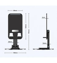 Pilelistore  Katlanabilir Telefon Tutucu Stand Yuvarlak Tabanlı CM-074
