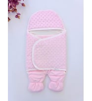 Pembe Kız Bebek Dış Kundak & Ayaklı Uyku Tulumu - %100 Pamuklu Astronot Tulum