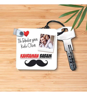 Kişiye Özel Kahraman Babam Anahtarlık