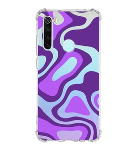 Xiaomi Redmi Note 8 Köşe Korumalı Antişok Kapak Renkli Desen Tasarımlı Şeffaf Silikon Kılıf