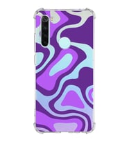 Xiaomi Redmi Note 8 Köşe Korumalı Antişok Kapak Renkli Desen Tasarımlı Şeffaf Silikon Kılıf