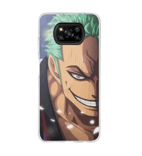Poco X3 PRO / X3 NFC Uyumlu One Piece Zoro Tasarımlı Şeffaf Telefon Kılıfı