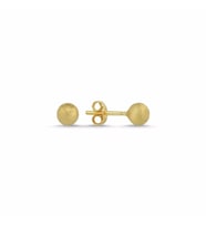 Altın Top Küpe Simli 14K Gold 5,0 mm (Çok Renkli)