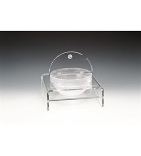 TEKLİ  23 CM POLYCARBONAT KASELİ,KALIN TEŞHİR STANDI