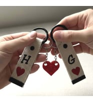 Kişiye Özel Name-tag Anahtarlık Sevgililer Günü Özel Serisi
