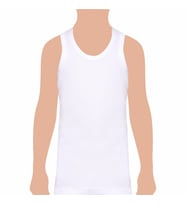 Tutku Erkek Çocuk Penye Atlet 6'lı Paket (Beyaz)
