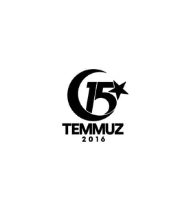 On Beş Temmuz Oto Cam Sticker 18*20 Cm