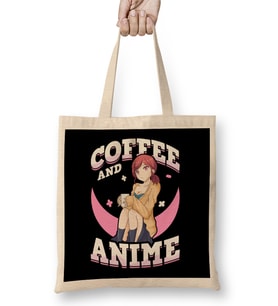 Coffee And Anime Cute Kawaii Girl Coffee Cup Bez Çanta Uzun Saplı