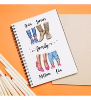 Aile Tasarımlı Kişiye Özel Defter