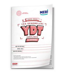 2026 ÖSYM YKS-YDT MEBİ OGM  Türkiye Geneli 3. Deneme  Büyük Boy Renkli BASKI ÜCRETİ