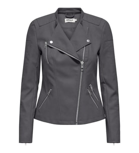 ONLAVA FAUX LEATHER BIKER OTW NOOS (Antrasit)