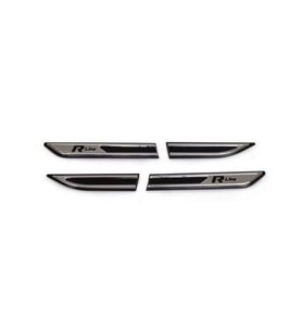 VW Passat B8 Çamurluk Çıtası - Krom+Plastik, Mavi, R-Line (4 Parça)  2015 ve Sonrası, SD