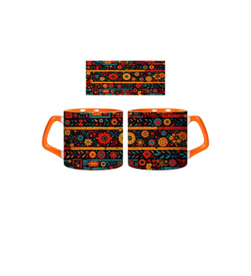 Ghostbastır Design Çiçekli Kupa Bardak Tek Adet 0112