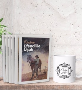 BK Gift Kişiye Özel İsimli Kupa Bardak ve Tolstoy Unutulmaz Eserleri(6 Kitap)  Hediye Seti