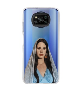 Poco X3 PRO / X3 NFC Uyumlu Lana Del Rey Tasarımlı Şeffaf Telefon Kılıfı
