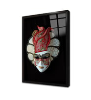 Maske Çerçeveli Cam Tablo