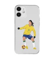 Iphone 12 Uyumlu Ronaldinho Tasarımlı Şeffaf Telefon Kılıfı