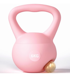 Valkyrie 6kg Soft Kettlebell Yumuşak Tabanlı Metal Kumlu  Ses Yapmaz Darbeye Dayanıklı Çift El Ağırlık