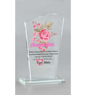 Gifttime Anneye Özel Hediye  Kristal Ödül