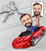 Kişiye Özel Araba Tasarımlı Karikatür Anahtarlık 61