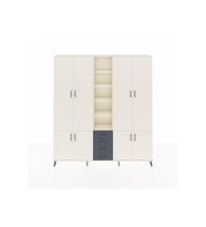 Arges Dolap 17 Raflı 4 Çekmeceli 8 Kapaklı 220x30x243 Aytaşı-Aytaşı/Antrasit
