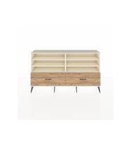 Arges Konsol 6 Raflı 2 Çekmeceli  176x30x99 Aytaşı-Aytaşı/Çam
