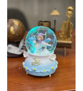 Unicorn Kar Küresi Mega Boy Tam Otomatik Işıklı Müzikli Püskürtmeli - Pil Hediyeli