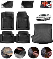 Toyota Corolla Sedan 2002-2007  Uyumlu Paspas Araca Özel Bagaj Havuzu MBS Siyah