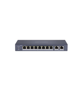 HIKVISION 8port 60w FULL PoE DS-3E0310P-E/M 10/100 2X-UPLINK Yönetilemez Switch Metal