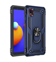 Samsung Galaxy A01 Core Kılıf Sofya Yüzüklü Silikon Kapak - Lacivert
