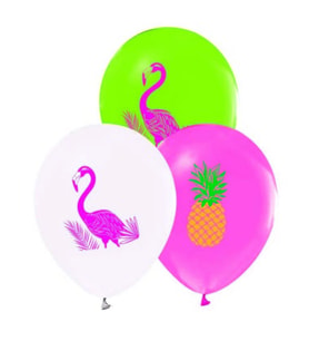 Flamingo 10 adet metalik balon-