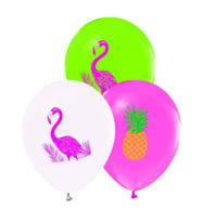 Flamingo 10 adet metalik balon-