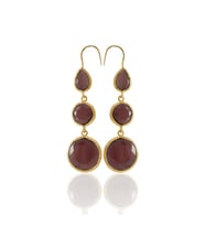 Kadir Jewellery 22 Ayar Altın Kaplama Kadın Sallantılı Küpe -El İşçiliği Ve Hipoalerjenik Küpe