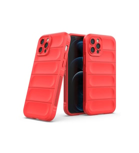 Newface Apple iPhone 12 Pro Kılıf Optimum Silikon - Kırmızı