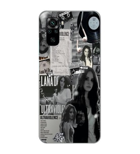 Redmi Note 10/Note 10S Uyumlu Lana Del Rey Desenli Şeffaf Telefon Kılıfı