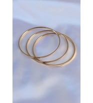 316L Çelik Gold Renk Ajda Model Kadın 65 mm Bilezik 5886